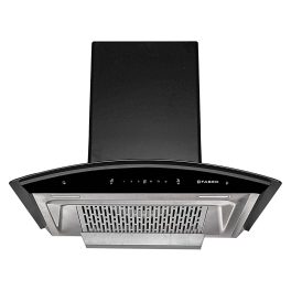 Faber 60 cm Kitchen Chimney (Hood Crest Plus HC SC BK 60, Black)