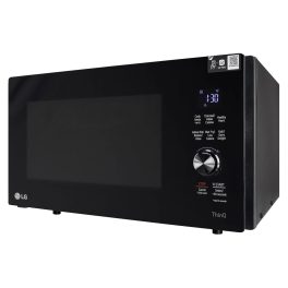 LG MJEN286UFW, 28 Litre Charcoal Convection Microwave with Glass Touch & Dial and Wi-Fi, Black
