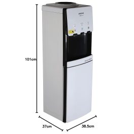Voltas Spring R Water Dispenser with Refrigerator with Normal, Cold and Hot Tap, White