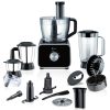 Bajaj FX-1000 Dlx, 1000 Watts Food Processor And Mixer Grinder With 9 Attachments, 100% Copper Motor, Processing Bowl With 3 Jars, Safety Interlock, Black