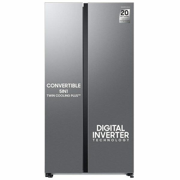 Samsung 653L Side By Side Refrigerator (RS76CG8113SLHL, Clean Steel)