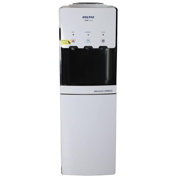 Voltas Spring R Water Dispenser with Refrigerator with Normal, Cold and Hot Tap, White