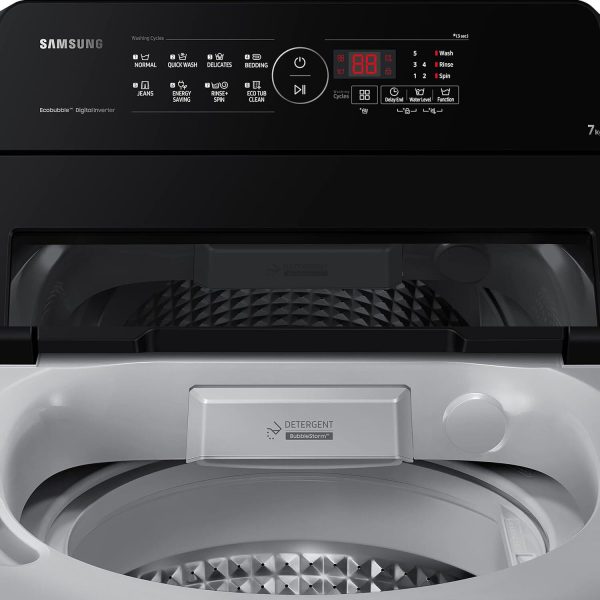 Samsung WA70BG4441BYTL, 7 KG Fully Automatic Top Load Machine with Digital Inverter, Lavender Gray