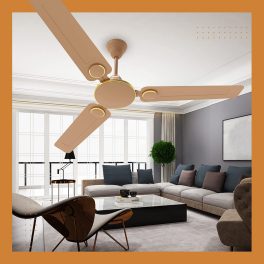 Crompton 1200MM (48 Inch) Ceiling Fan with Anti Rust, High Speed and Aerodynamic Blades, Glided Biege, Montania