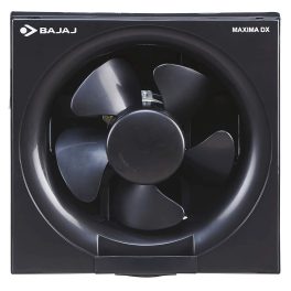 Bajaj 150MM (6 Inch) Exhaust Fan with Rust Proof Body and Dust Protection Back shutters, Black, MAXIMA DLX