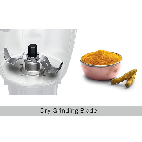 Bosch MGM8842GIN, 1000 Watt 4 Jar Mixer Grinder with Stone Pounding Technology and 5 Year Motor Warranty, Grey