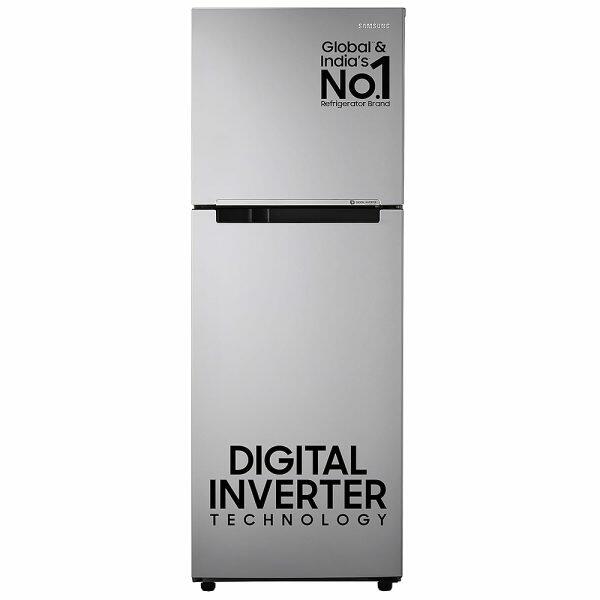Samsung 236L Double Door Refrigerator (RT28C3021GS/HL, Grey Silver)