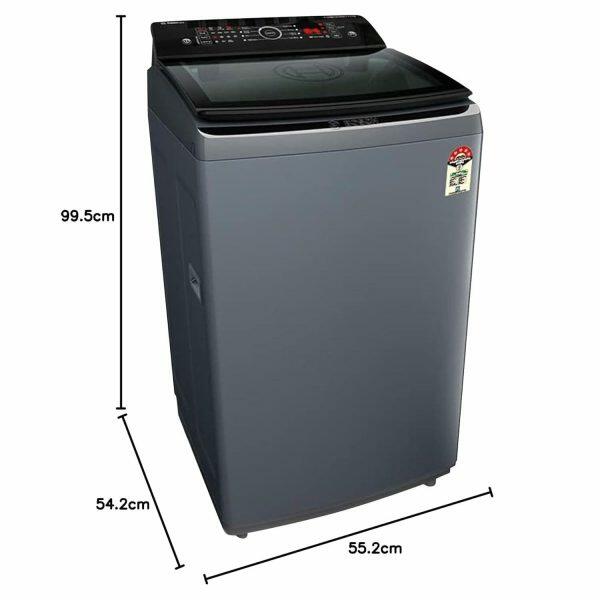 Bosch WOE651DOIN, 6.5 KG Fully Automatic Top Load Machine with Reload Function, Grey