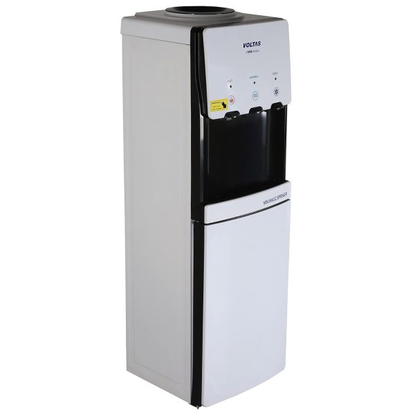 Voltas Spring R Water Dispenser with Refrigerator with Normal, Cold and Hot Tap, White