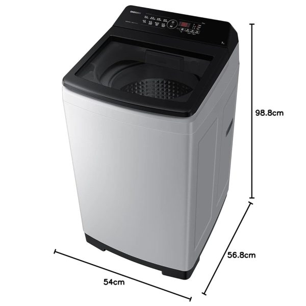Samsung WA70BG4441BYTL, 7 KG Fully Automatic Top Load Machine with Digital Inverter, Lavender Gray