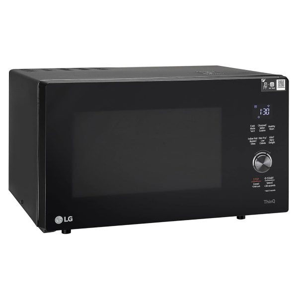 LG MJEN286UFW, 28 Litre Charcoal Convection Microwave with Glass Touch & Dial and Wi-Fi, Black
