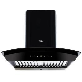 Whirlpool CG 601 HAC Hood, 60 CM Chimney with Baffle Filter, Touch Control and Auto Clean, Black
