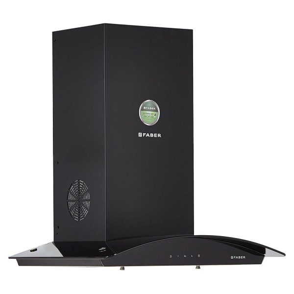 Faber 60 CM Chimney (HOOD FEEL 3D T2S2 BK TC LTW 60, Black)