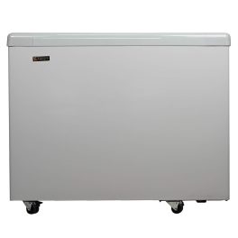 Elanpro 400 Litre Double Door Glass Top Deep Freezer with Toughened Glass, Grey, EKG405