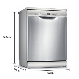 Bosch SMS6ITI, 13 Place IOT Enabled Freestanding Dishwasher with 3 Stage Rackmatic Design, Silver
