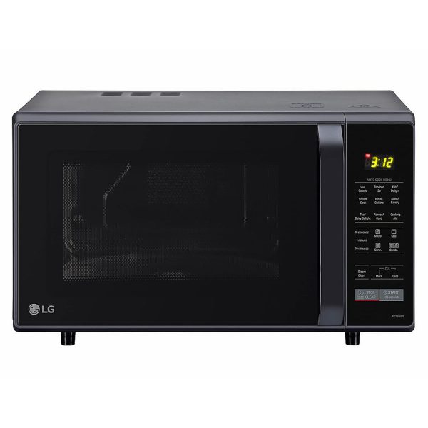 LG MC2846BG, 28 Litre Convection Microwave Oven with Stainless Steel Cavity, Black