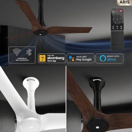 Atomberg 1200MM (48 Inch) BLDC Ceiling Fan with IOT, Remote Control and LED Light, Marble White, ARIS