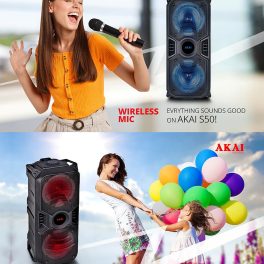 AKAI 50W Party Speaker (PM-50P, Black)