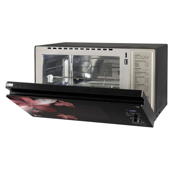 LG MJEN326PKW, 32 Litre Charcoal Convection Microwave with 360 Degree Motorised Rotisserie and Wi-Fi, Black