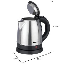 Bajaj 1.2 Liter Electric Kettle, Black, KTX 1.2 Litre DLX