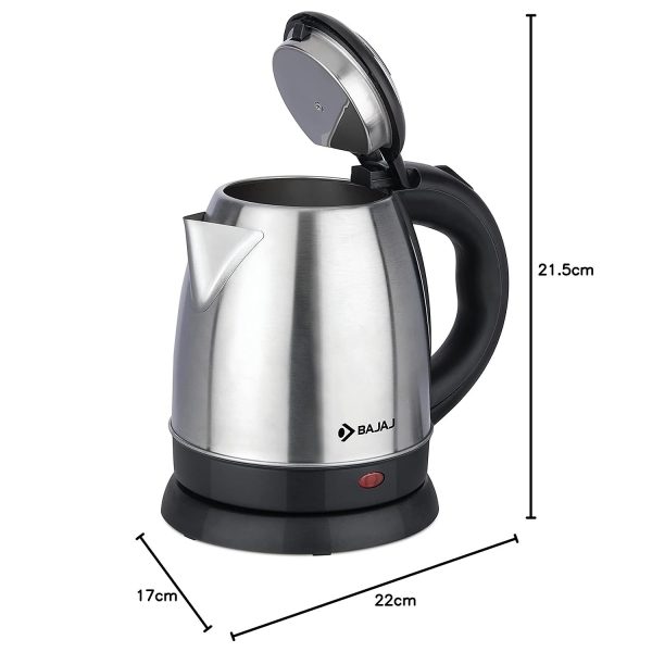 Bajaj 1.2 Liter Electric Kettle, Black, KTX 1.2 Litre DLX