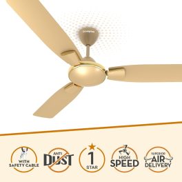 Crompton 1200MM (48 Inch) Ceiling Fan with High Speed, 1 Star Rating and Anti Dust, Birken Effect, TORO ANTIDUST