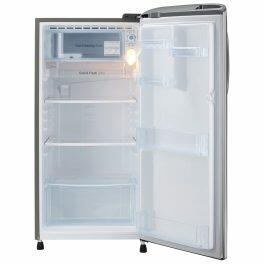 LG 185L Single Door Refrigerator (GL-B201APZD, Shiny Steel)