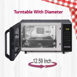LG MC2846BG, 28 Litre Convection Microwave Oven with Stainless Steel Cavity, Black