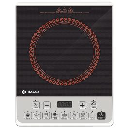 Bajaj 1900 Watt Induction Cooktop with Pan Sensor, Voltage Pro Technology and 8 Pre Set Menus, Black, MAJESTY ICX PEARL