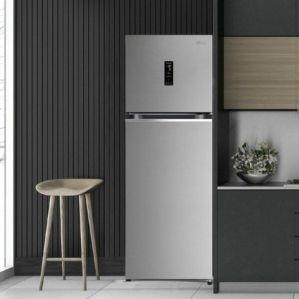 LG 246L Double Door Refrigerator (GL-T262TPZX, Shiny Steel)