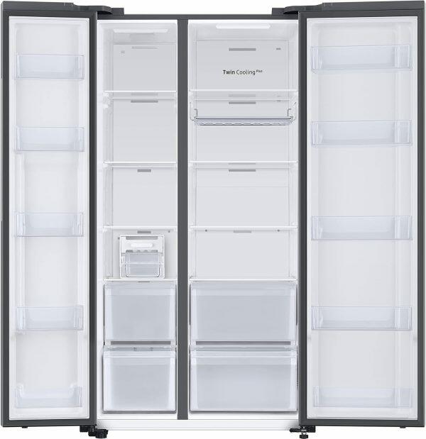 Samsung 653L Side by Side Refrigerator (RS76CB811333HL, Glam Deep Charcoal)