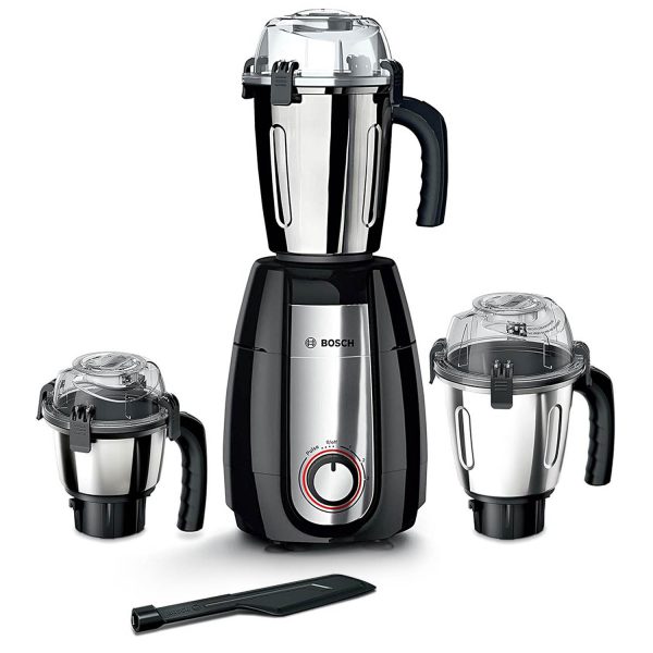 Bosch MGM8836MIN, 1000 Watt 3 Jar Mixer Grinder with 100% Copper Ball Bearing Motor and 30 Minutes Motor Rating, Black