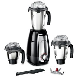 Bosch MGM6632MIN, TrueMixx 750W 3 Jar Mixer Grinder With Unique lid-locks, Black
