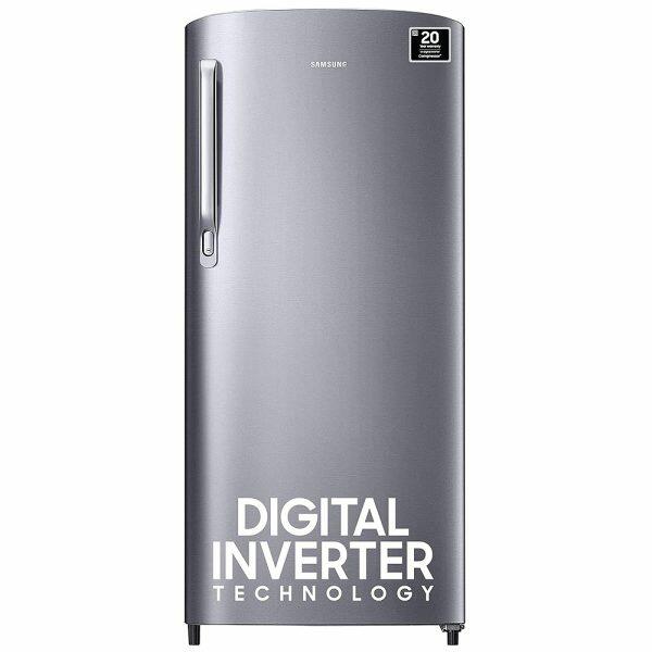 Samsung 183 Litre 2 Star Single Door Refrigerator with Digital Inverter, (RR20C11C2GS, Grey Silver)