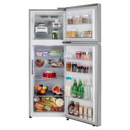 LG 343L 3 Star Double Door Refrigerator (GL-T382TPZX, Shiny Steel)