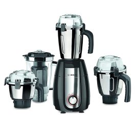 Bosch MGM8842GIN, 1000 Watt 4 Jar Mixer Grinder with Stone Pounding Technology and 5 Year Motor Warranty, Grey