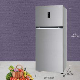 LG 380L Double Door Refrigerator (GL-T412VPZX, Shiny Steel)