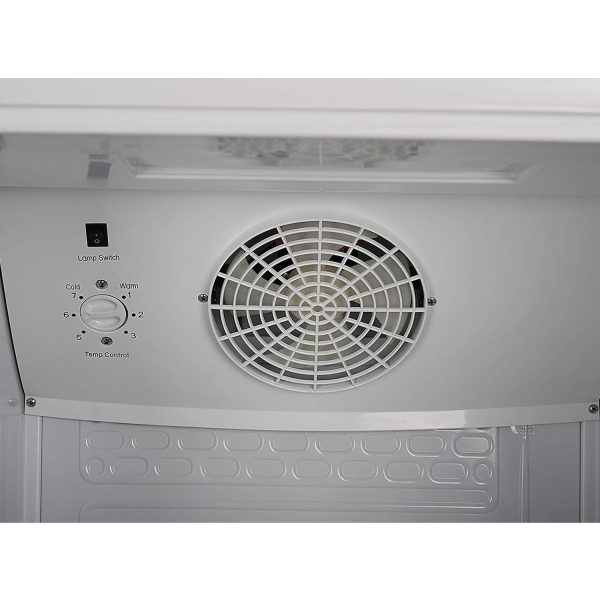 Elanpro 300 Litre Single Door Visi Cooler with LED Lighting and Adjustable Shelves, White, ECG305