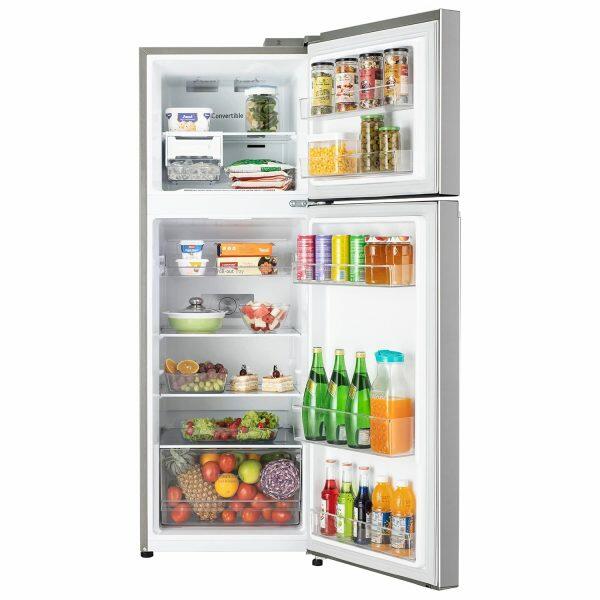 LG 246L 3Star Double Door Refrigerator (GL-S262SPZX, Shiny Steel)