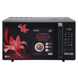 LG MC2846BR, 28 Litre Convection Microwave with Stainless Steel Cavity with 51 Auto Cook Menu, Black