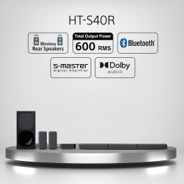 Sony 600 Watt 5.1 Channel Home Theatre System, Black, HT-S40R