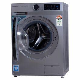 Panasonic NA-148MB3L01, 8 KG 1400 RPM Fully Automatic Front Load Machine with 5 Star Rating, Brisk Wash and Pause N Add, Silver