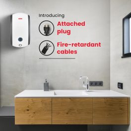 Racold Altroi+, 3 Litre 6.5 Pressure Bar 3000 W Instant Water Heater with Smart LED ring, Installation Pipe and Electric Plug, White