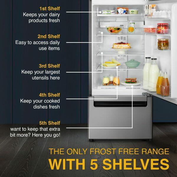 Whirlpool FP 343 Protton Roy, 300 Litre 3 Door Refrigerator with Zeolite Technology and 32 Litre Vegetable Storage