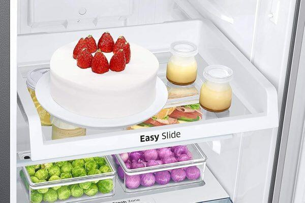 Samsung 236L Double Door Refrigerator (RT28C3021GS/HL, Grey Silver)