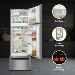 Whirlpool FP 343 Protton Roy, 300 Litre 3 Door Refrigerator with Zeolite Technology and 32 Litre Vegetable Storage