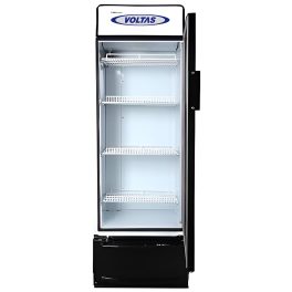 Voltas VC220 Single Door Visi Cooler, Black