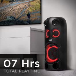 boAt 70Watts Party Speaker with 7 Hours of Battery Backup, Black, Partypal 208