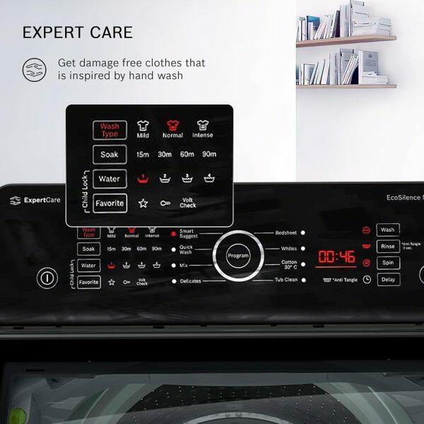 Bosch WOE651DOIN, 6.5 KG Fully Automatic Top Load Machine with Reload Function, Grey