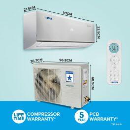 BlueStar IA524DNUR 2 Ton 5 Star Inverter Split AC with 5-in-1 Convertible, White
